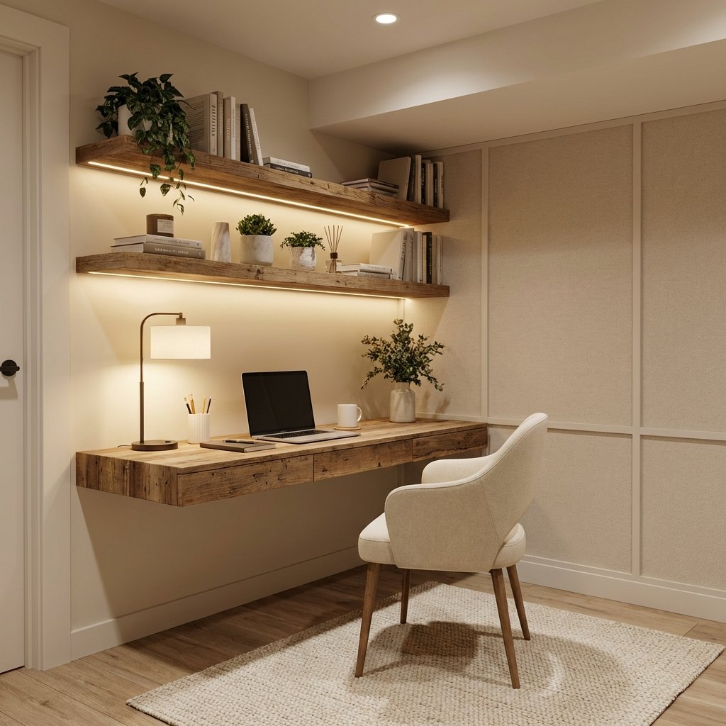 Efficient corner office workspace