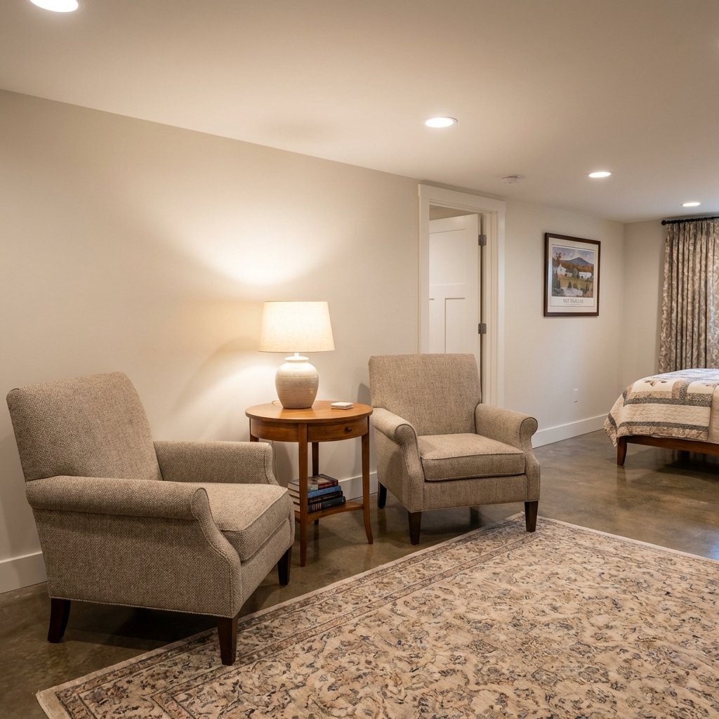 Detail of modern finishes and lighting Weston MA